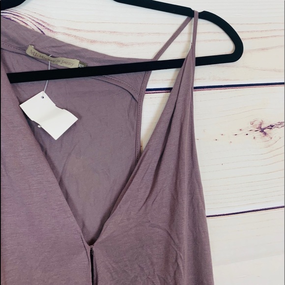 MJ Mickey & Jenny mauve surplice top nwt - Picture 5 of 6
